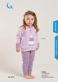 PIGIAMA NEONATA M/L V10044 Tellini S.r.l. Ingrosso Abbigliamento
